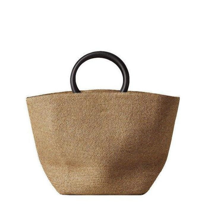 Sac cabas paille avec anse en cuir | Gonsac | Reviews on Judge.me