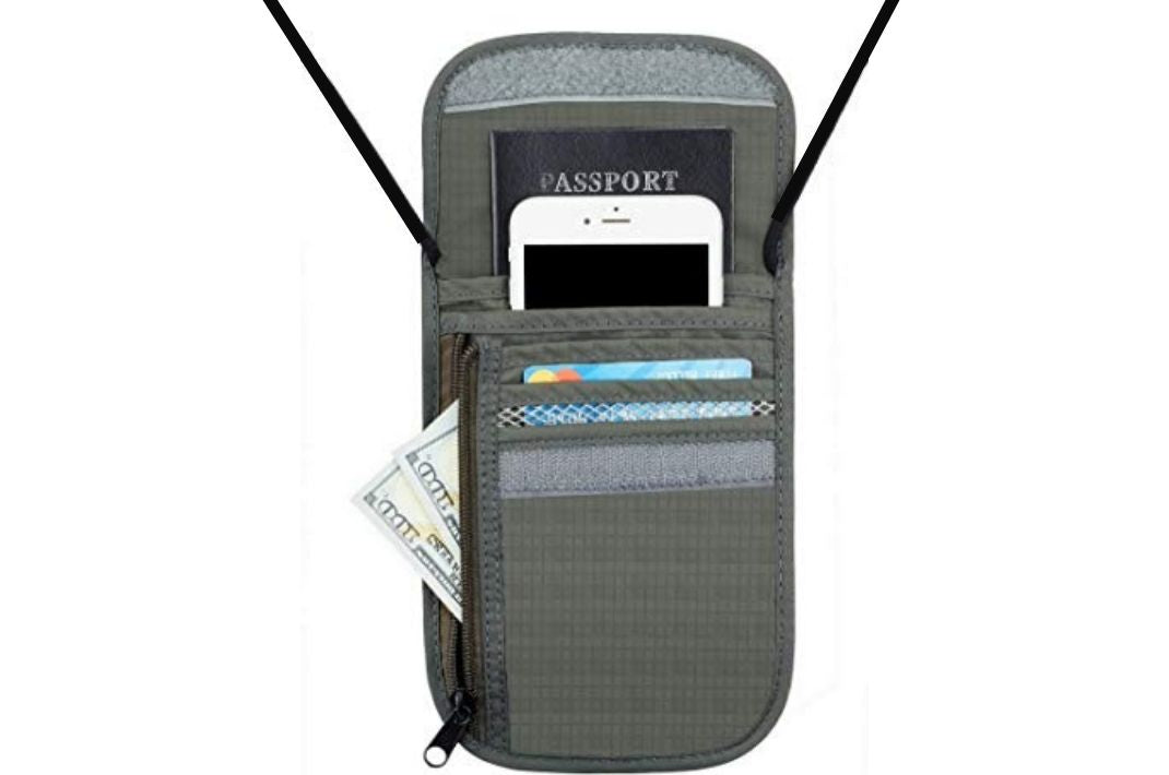 Portefeuille de voyage et porte-passeport avec blocage RFID pour la sécurité 