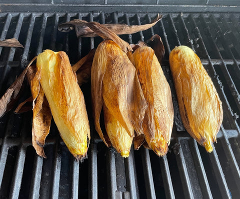 Corn on grill