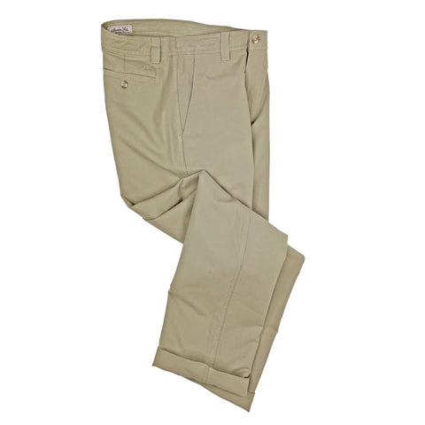 A pair of oxford pants for men in the color Khaki