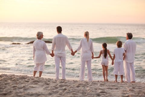 White on a Beach