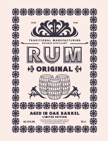 Old Rum Label 
