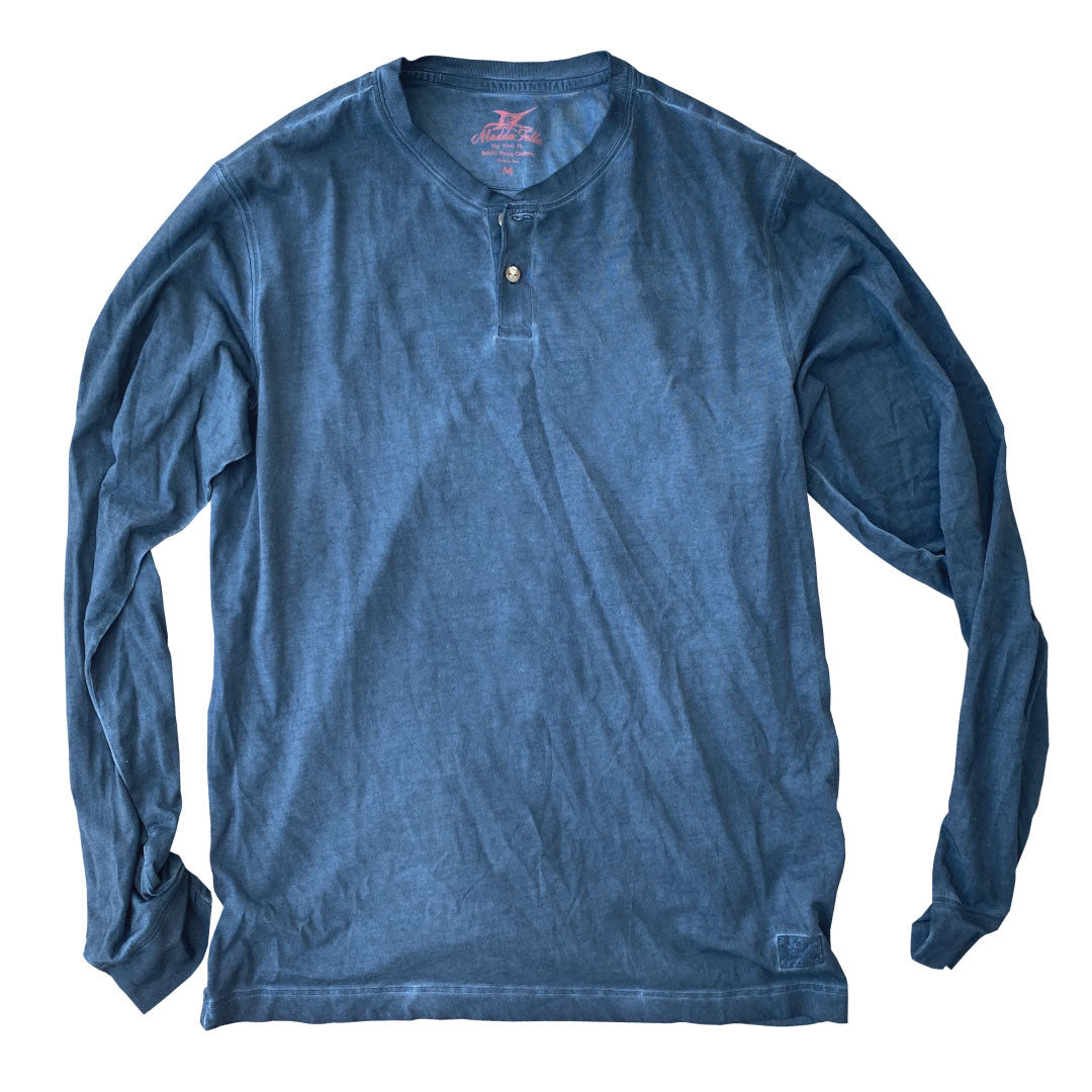 Long Sleeve Oil Wash Henley