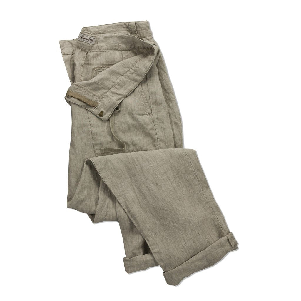 linen beach pant - natural s