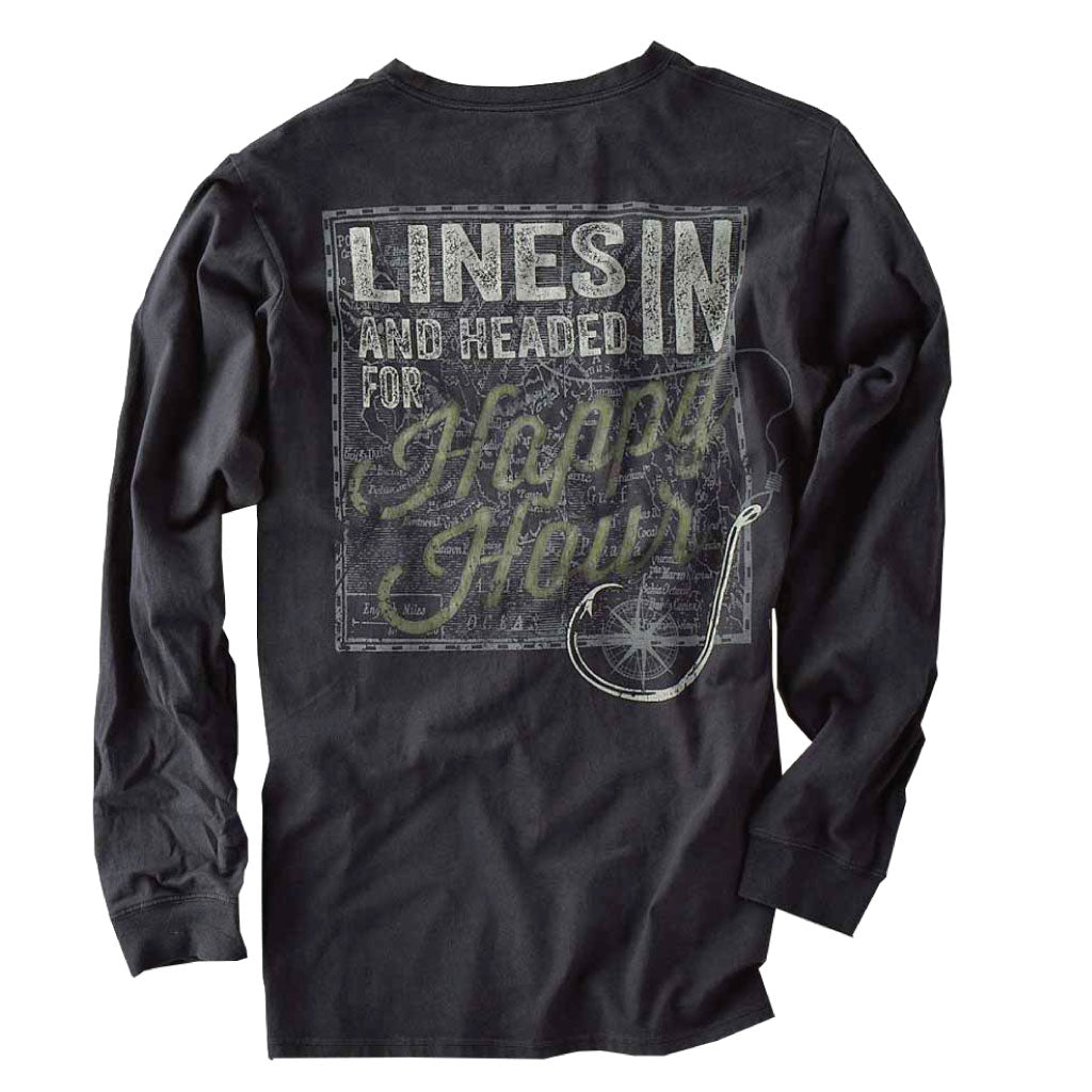 long sleeve excursion - lines in - india ink s