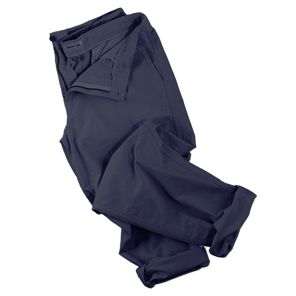 oxford cross dye roll up pant - india ink 30