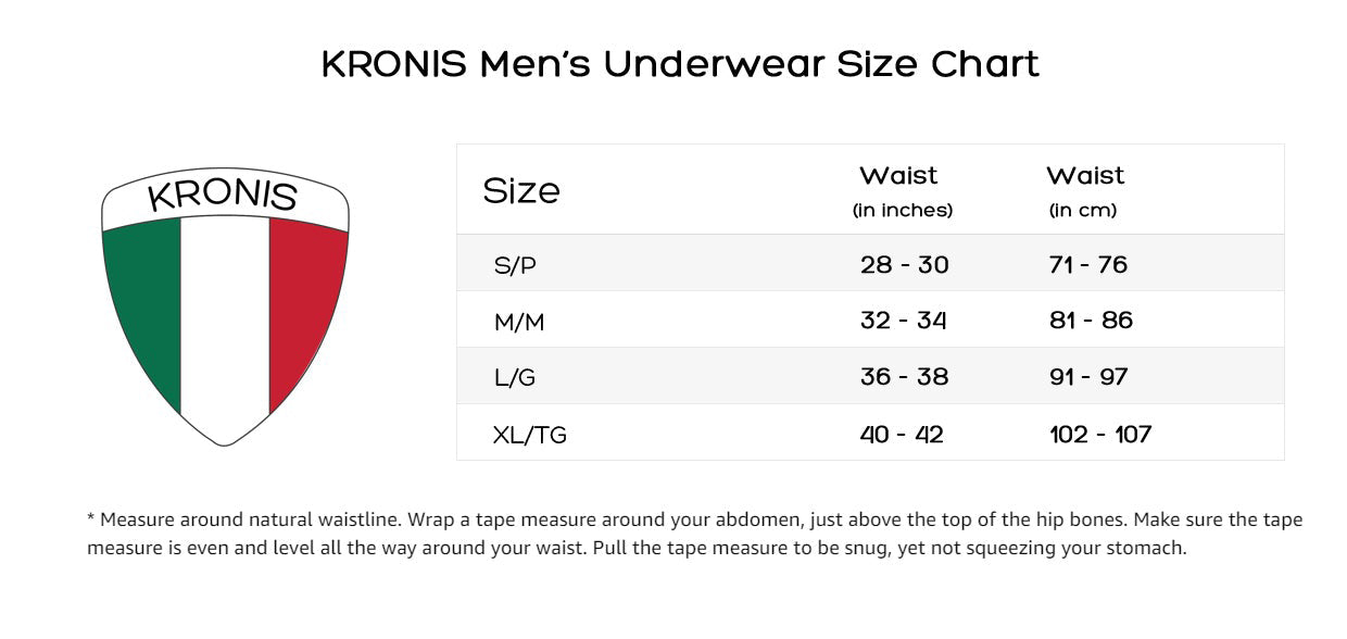 Size Chart – KRONIS Trunks