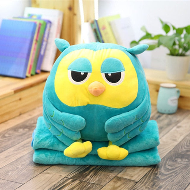 owl plush pillow