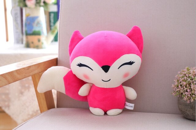 23cm Fox Plush Stuffed Animals Toys Kawaii Dolls for Girls Children Bo ...