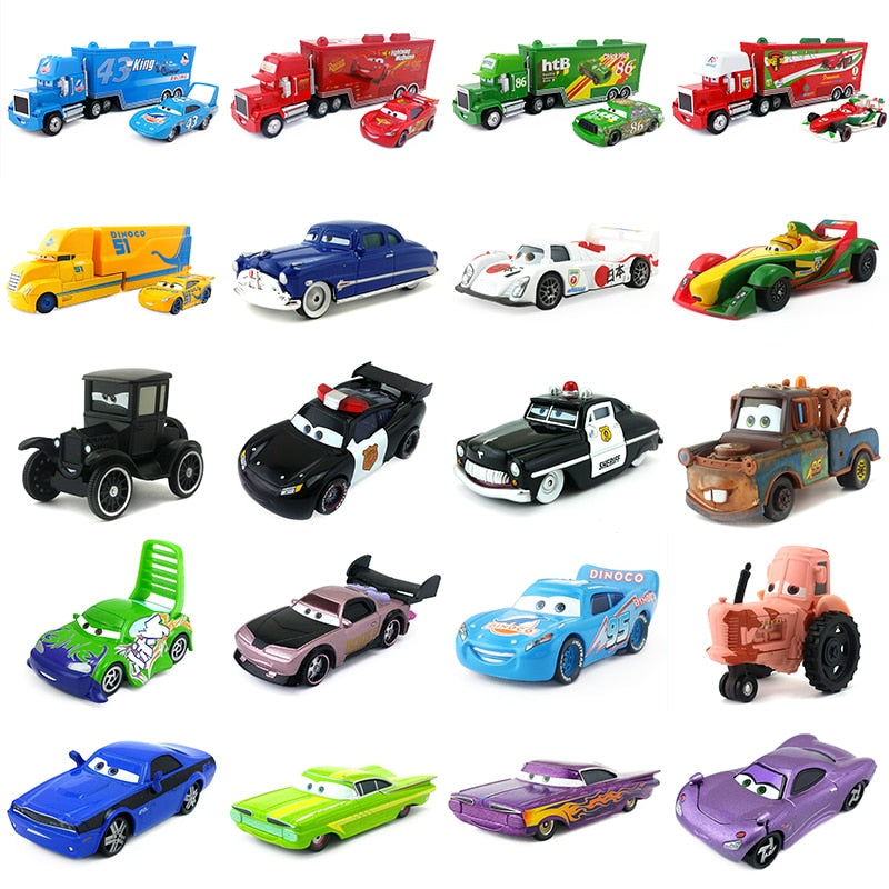 New Disney Pixar Cars Lightning Mcqueen The King Dinoco Aircraft Mack Uncle Tv Movie Character Toys Toys Hobbies