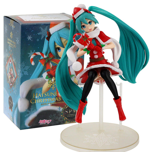 Anime Christmas ver Hatsune Miku PVC Action Figures Collectible Model