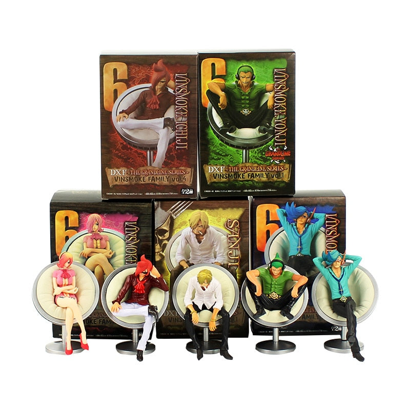 Anime One Piece Vinsmoke Family Figures Sanji Reiju Ichiji Niji Yonji Supply Epic