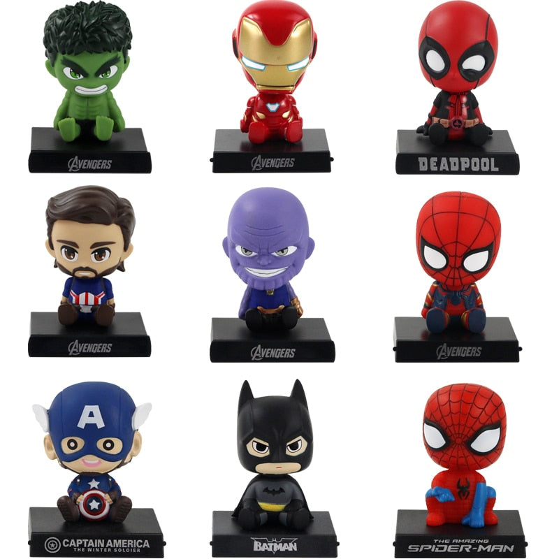 Bobble Heads Infinity War Avengers Figures Thanos Iron Man Hulk Spider -  Supply Epic