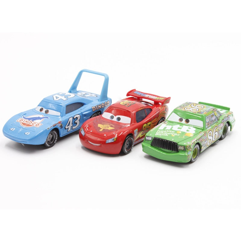 Disney Pixar Cars No 95 Mcqueen No 86 Chick Hicks No 43 The King Strip Supply Epic