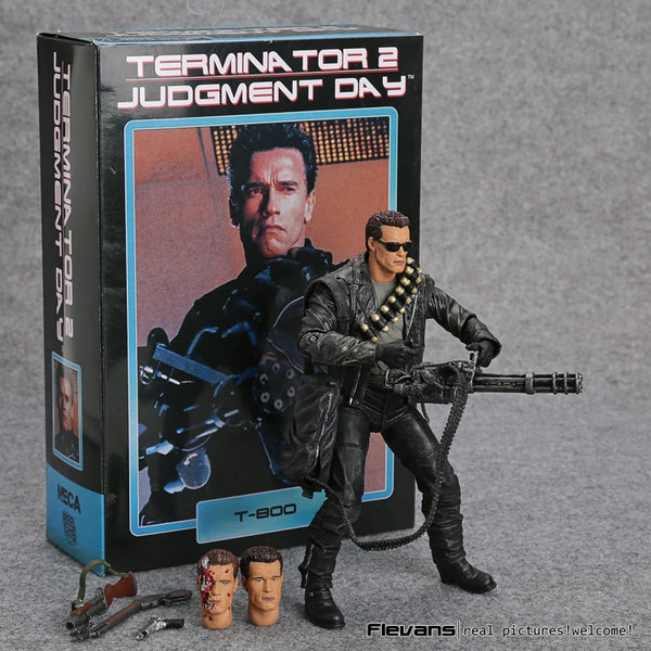 NECA Terminator 2: Judgment Day T-800 Arnold Schwarzenegger PVC Action ...