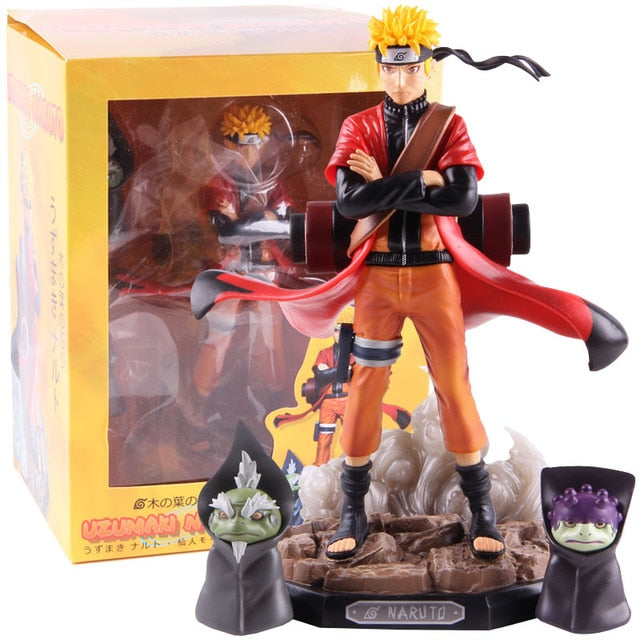 Naruto Shippuden Uzumaki Naruto Figure Toys Sennin Mode With Shima Fuk Supply Micro