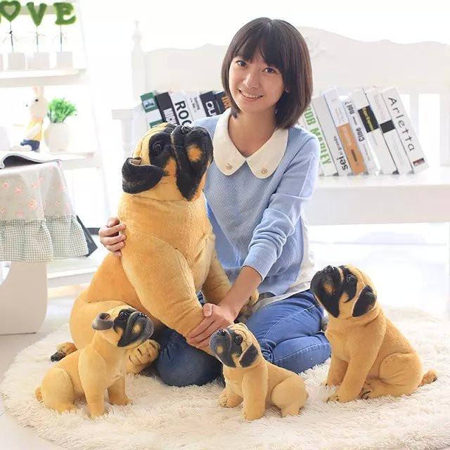 plush pug dog