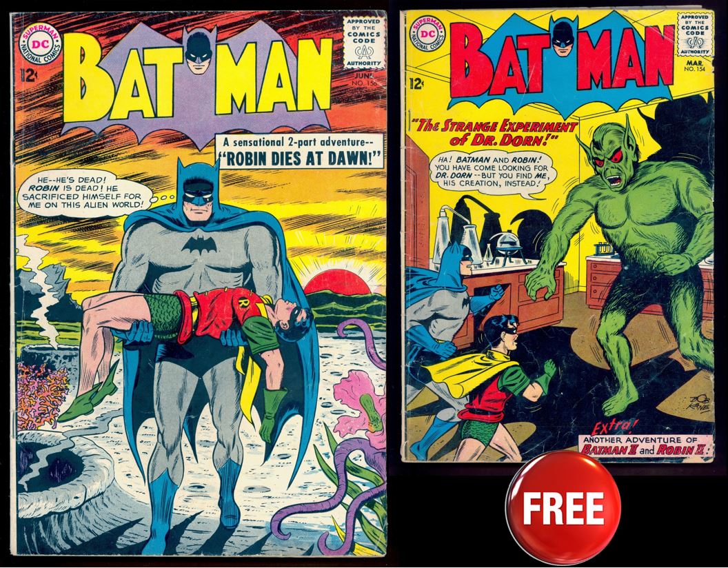 BATMAN #156 + FREE BATMAN #154 – Berkbridge Comics
