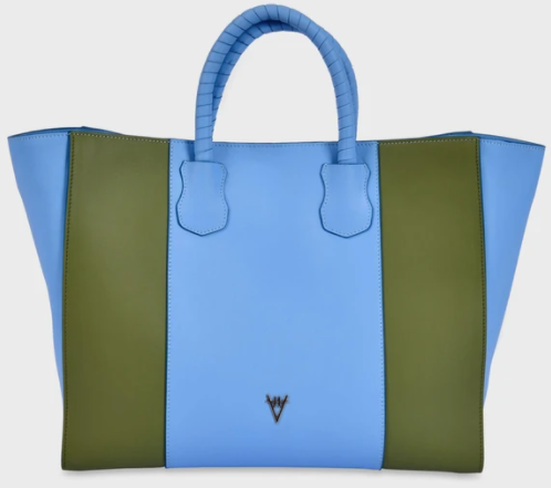 blue and green bag