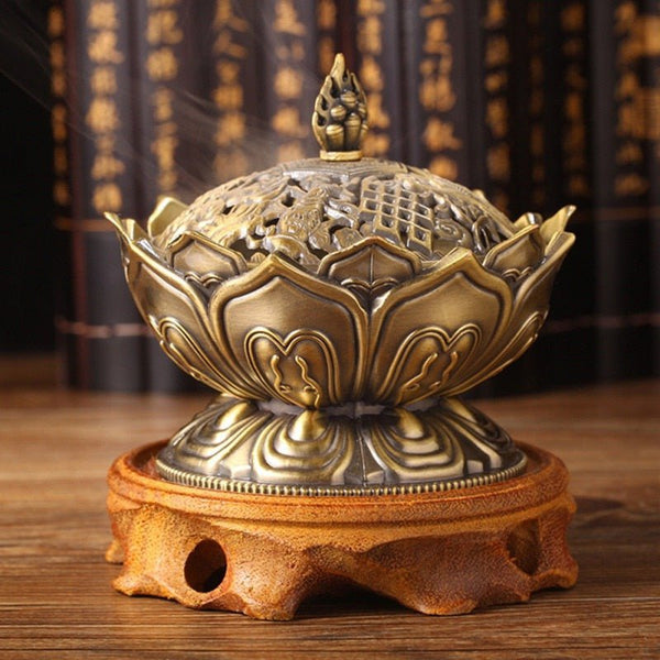 Home Incense Kit with brass censer, Censers & Incense Burners