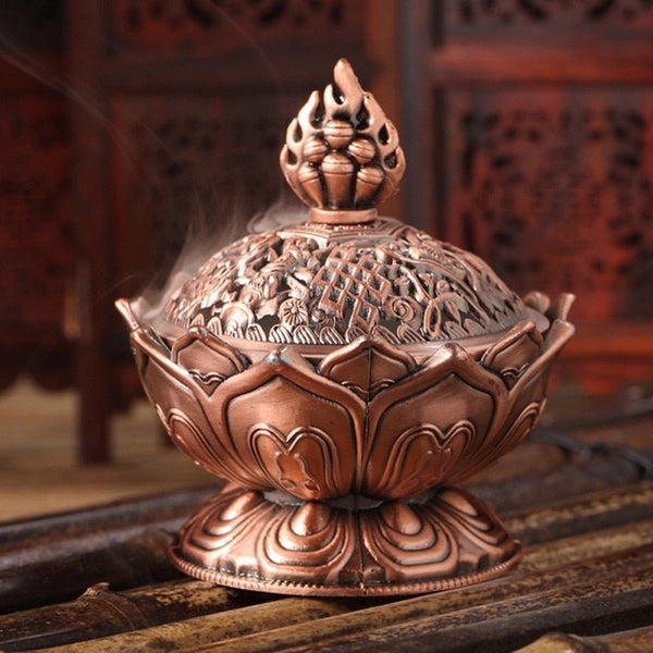 Incense Burner Brass Mini Sandalwood Censer Creative Home Office