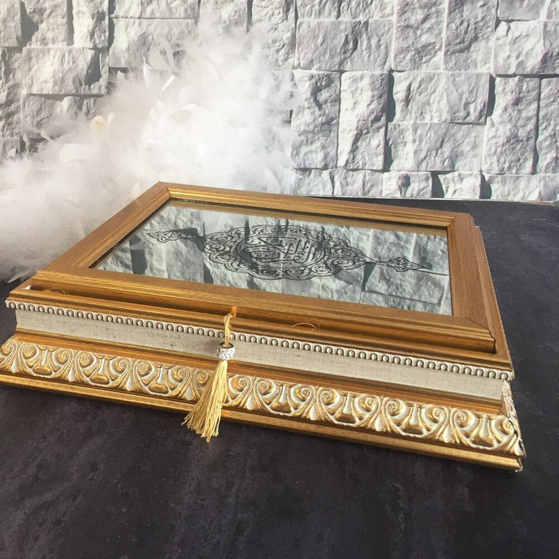 Luxury Holy Kaaba Design Mirror Box Quran set