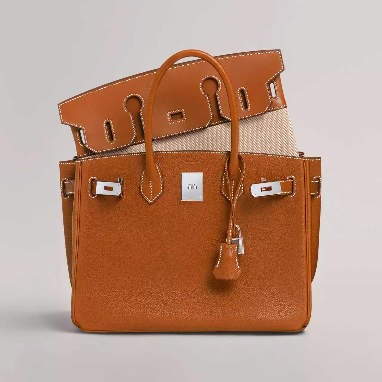 Sac en cuir nappa par Hermès