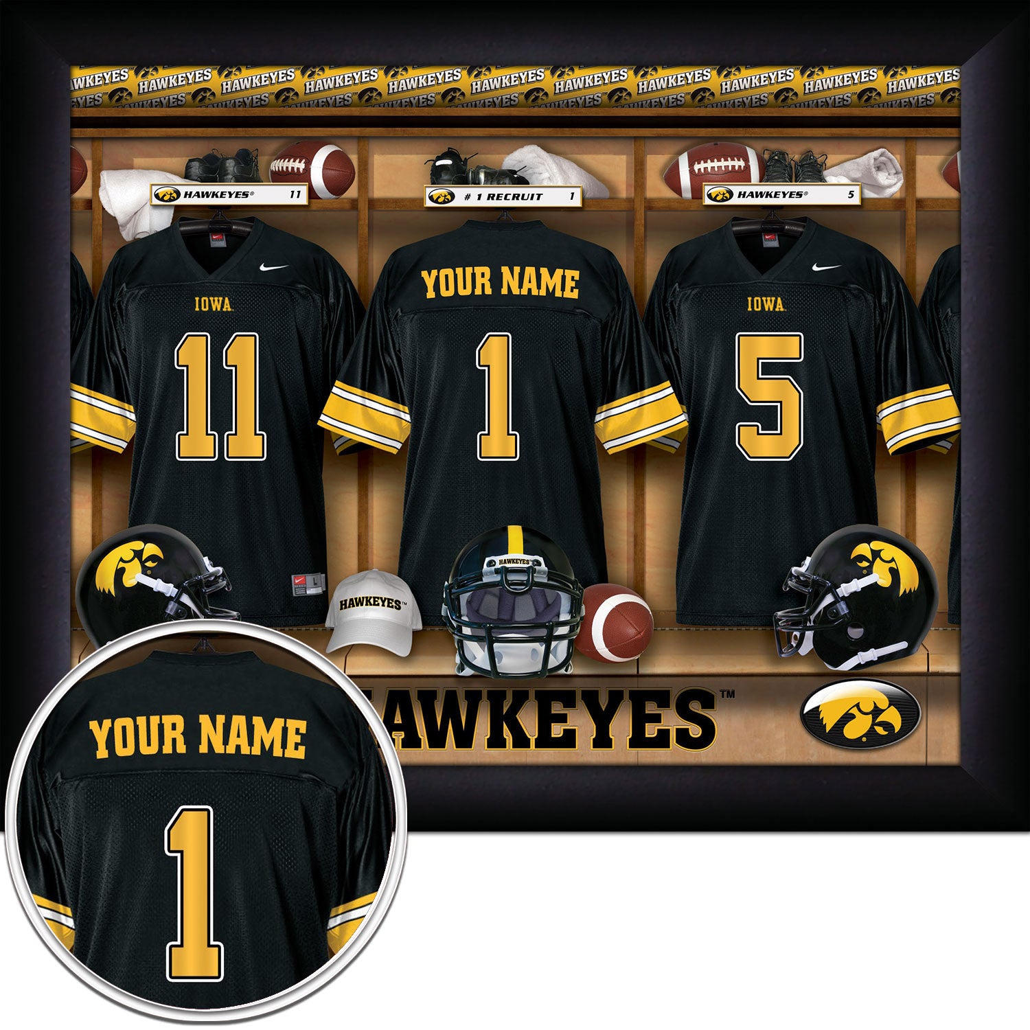 personalized iowa hawkeye jersey