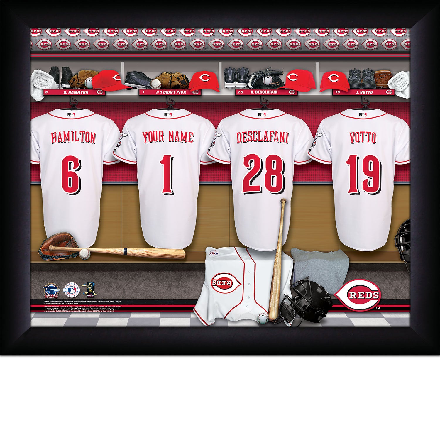 personalized reds jersey