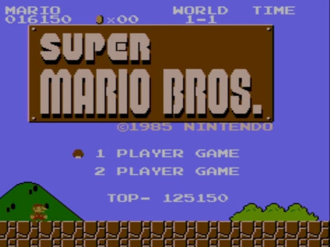 Super Mario Bros. Title Screen