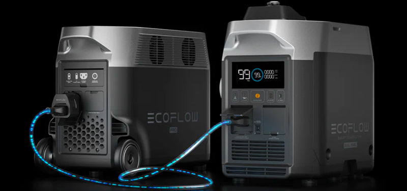 EcoFlow Delta Pro Portable Power Station and Dual Fuel Smart Generator Kit  - Free Remote Control!