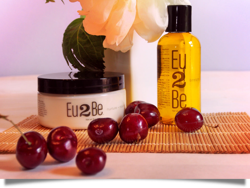 natural lotion and body oil cherries of summer