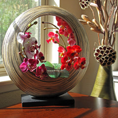 Spun Bamboo Flower Vase