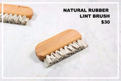 natural rubber lintbrush