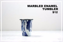 ENAMEL TUMBLER BLUE