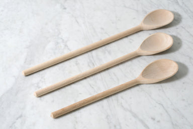 French Beechwood Extra Curved Wood Spatulas - Hand crafted