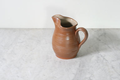 Vintage French Stoneware Wine Pitcher