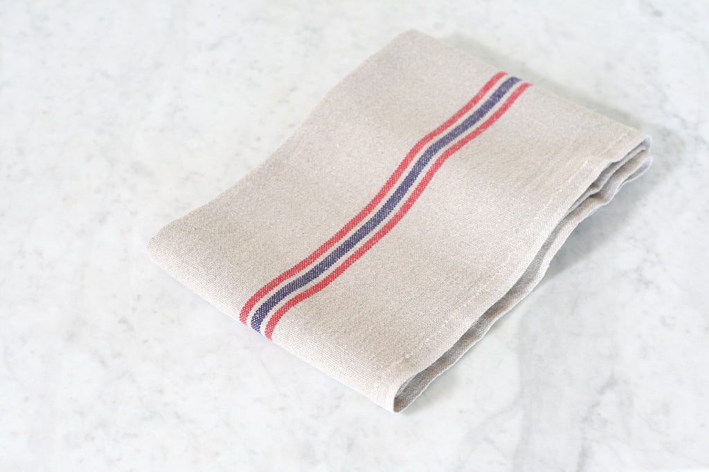 french striped dish towels