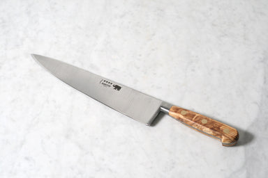 Cooking Knife 9 in - Carbon Steel - Olive Wood Handle