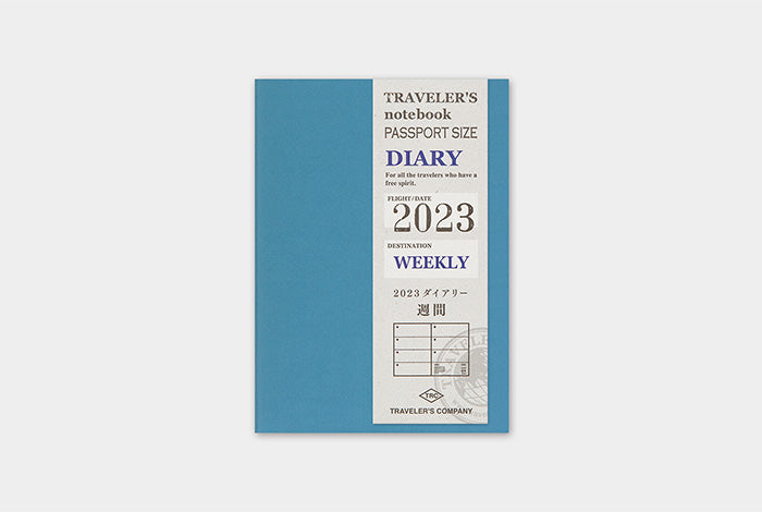 Traveler's Company 2023 Diary Insert - Passport Weekly