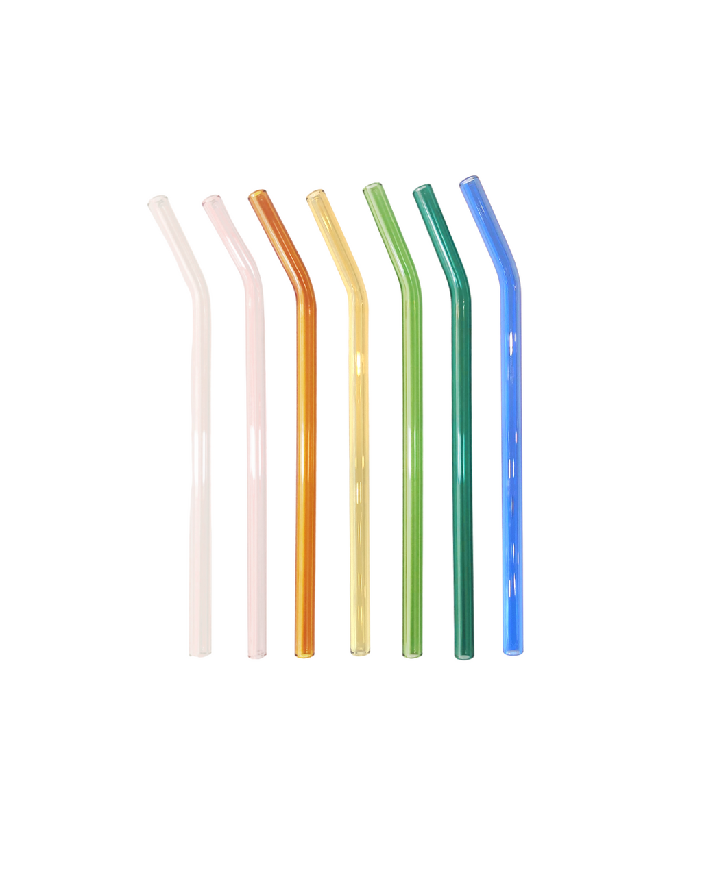 Glass Fruit Smoothie Straw, Cocktail Straw, Eco Friendly Reusable Straw,  Bubble Tea Drinking Straw, Watermelon, Apricot, Strawberry, Lemon, 