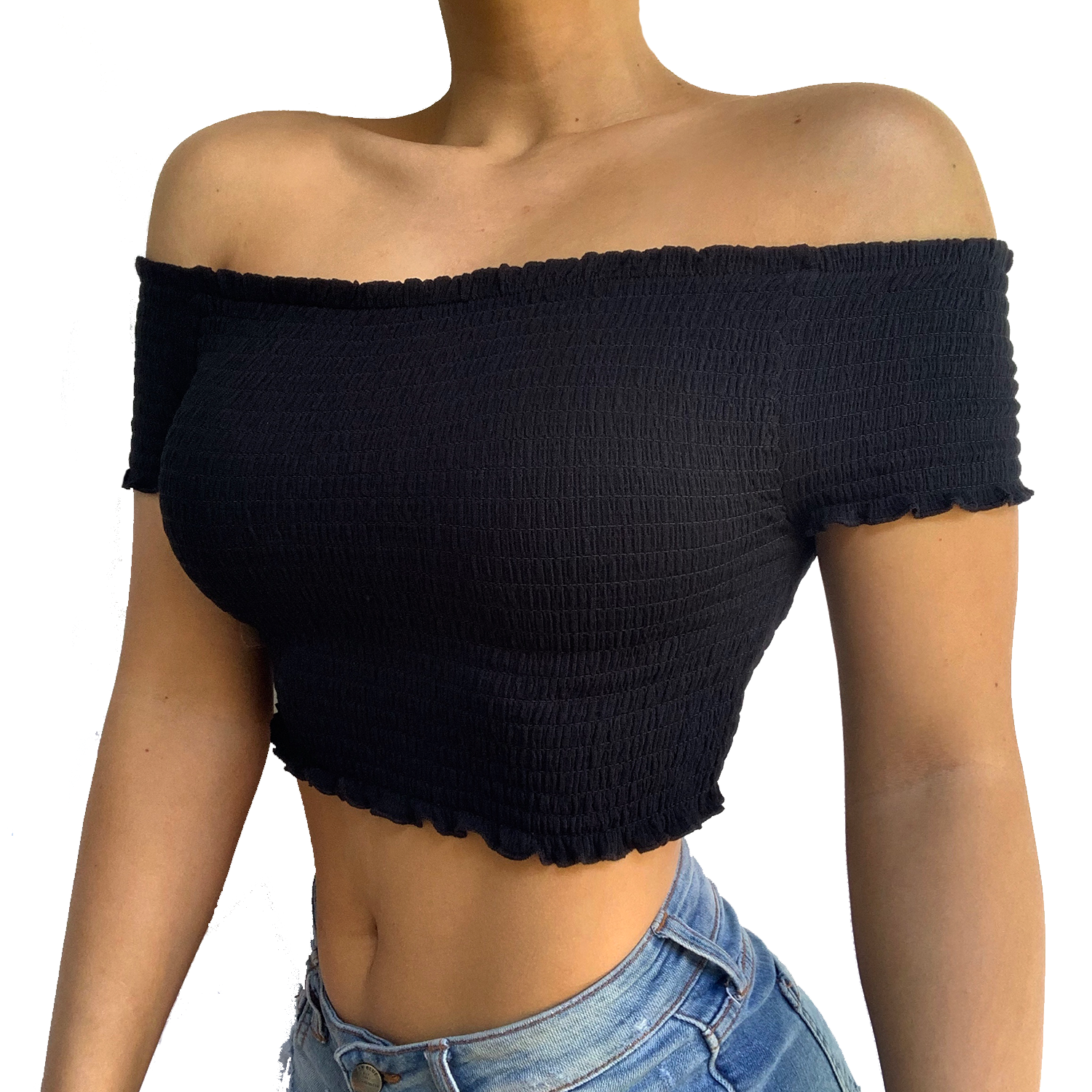 SERENITY CROP TOP (BLACK), Shop Sierra Sprague