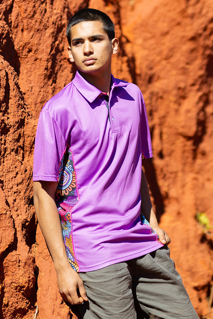 Celebration Purple Bamboo (Simpson) Unisex Polo Shirt