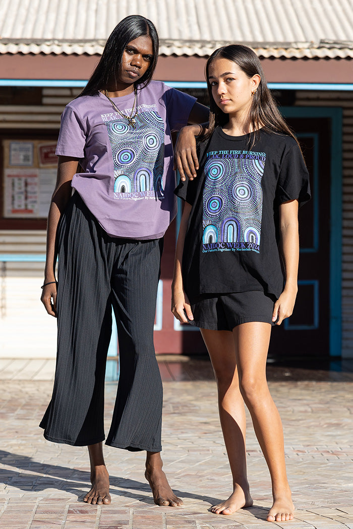 Our Future, Together NAIDOC 2024 Black Cotton Crew Neck Women’s T-Shirt