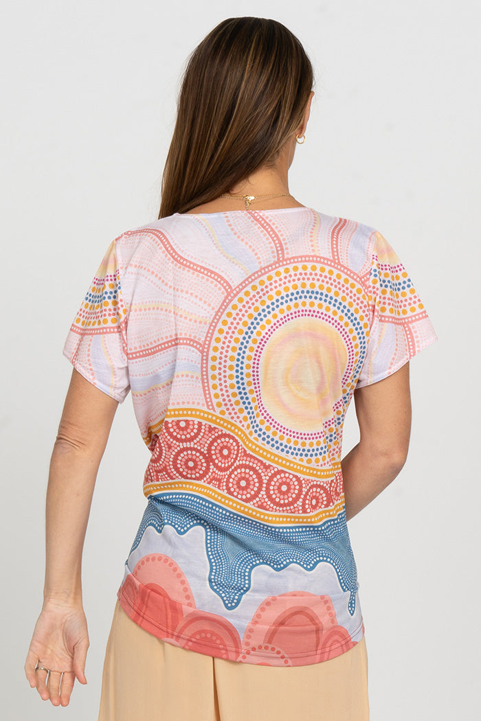 Sunset Healing Women's Fashion Top