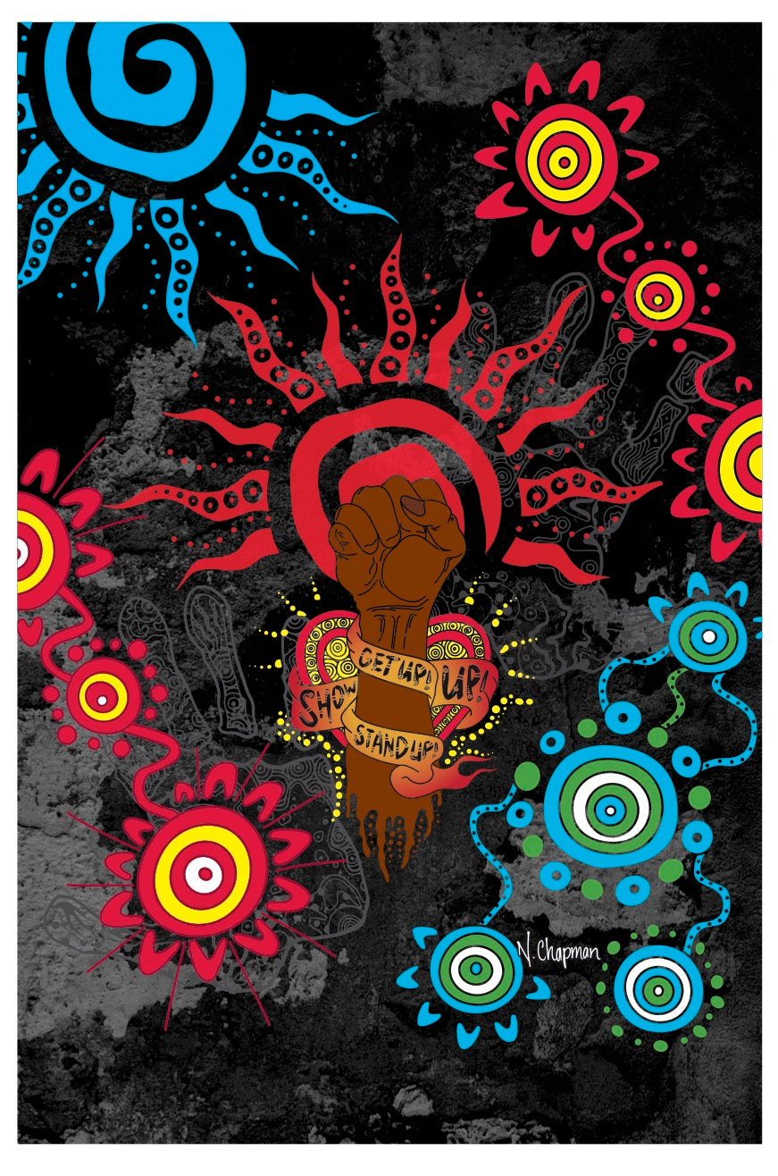 Nathaniel Chapman’s NAIDOC2022 ‘Empower’ artwork. 