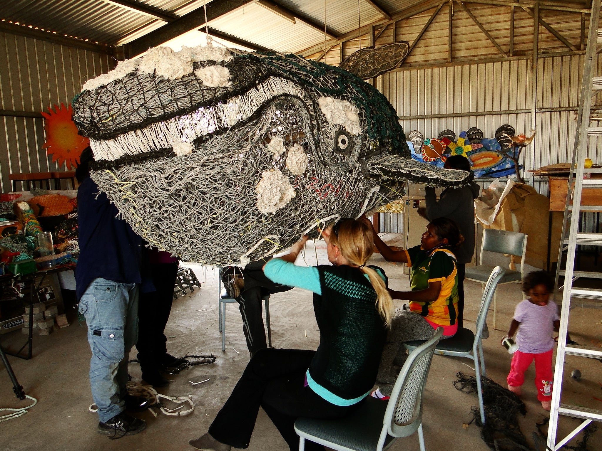 Ghost Net Whale Sculpture Captures Hearts Overseas