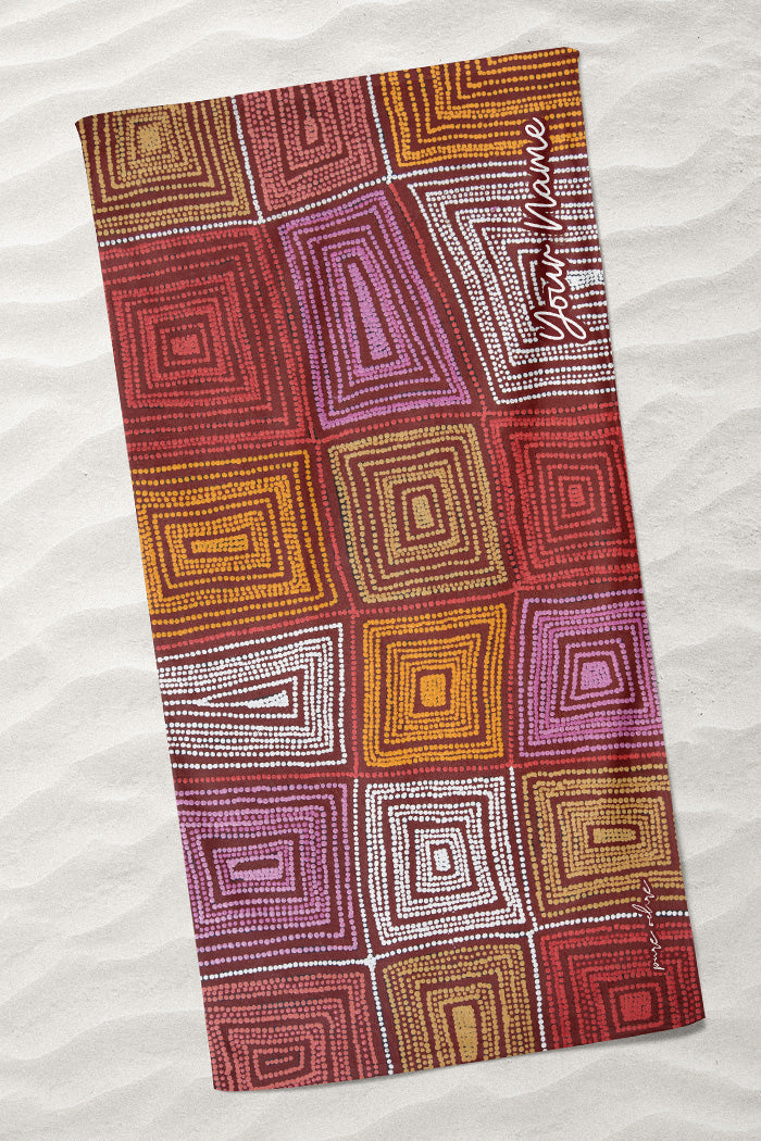 Karnta Jukurrpa Beach Towel