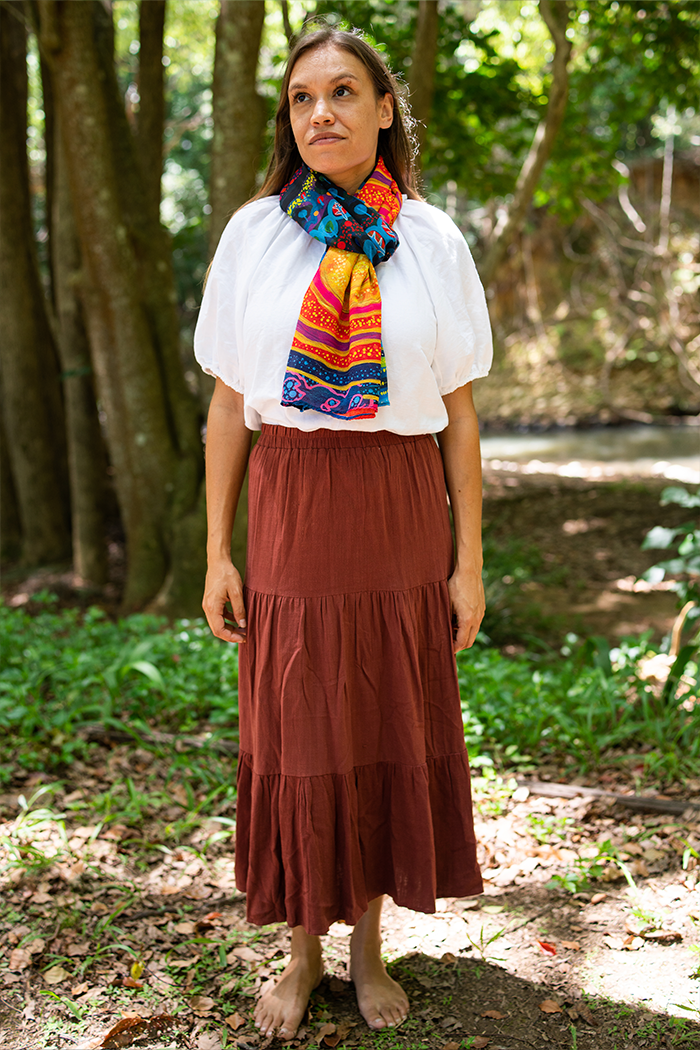 Currumbin Sunset Rectangle Chiffon Scarf