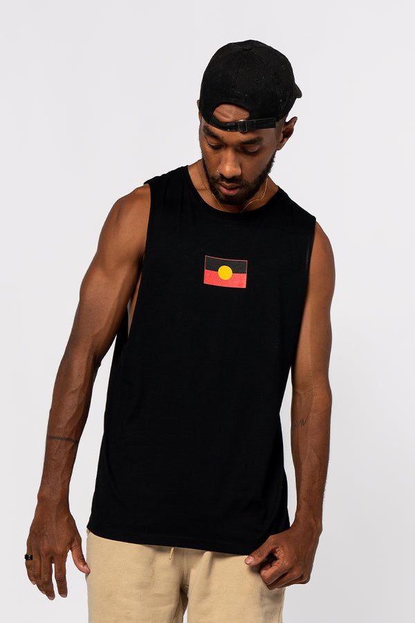  Aboriginal Art Fish Men's Tank Top Sleeveless Causal